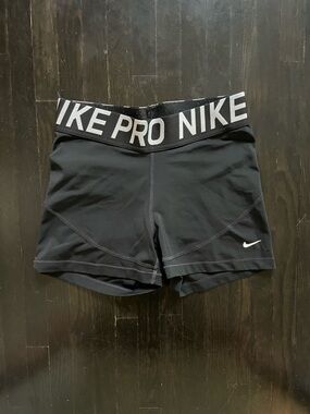 Nike Pro Black Women's Training Shorts with Branded Waistband